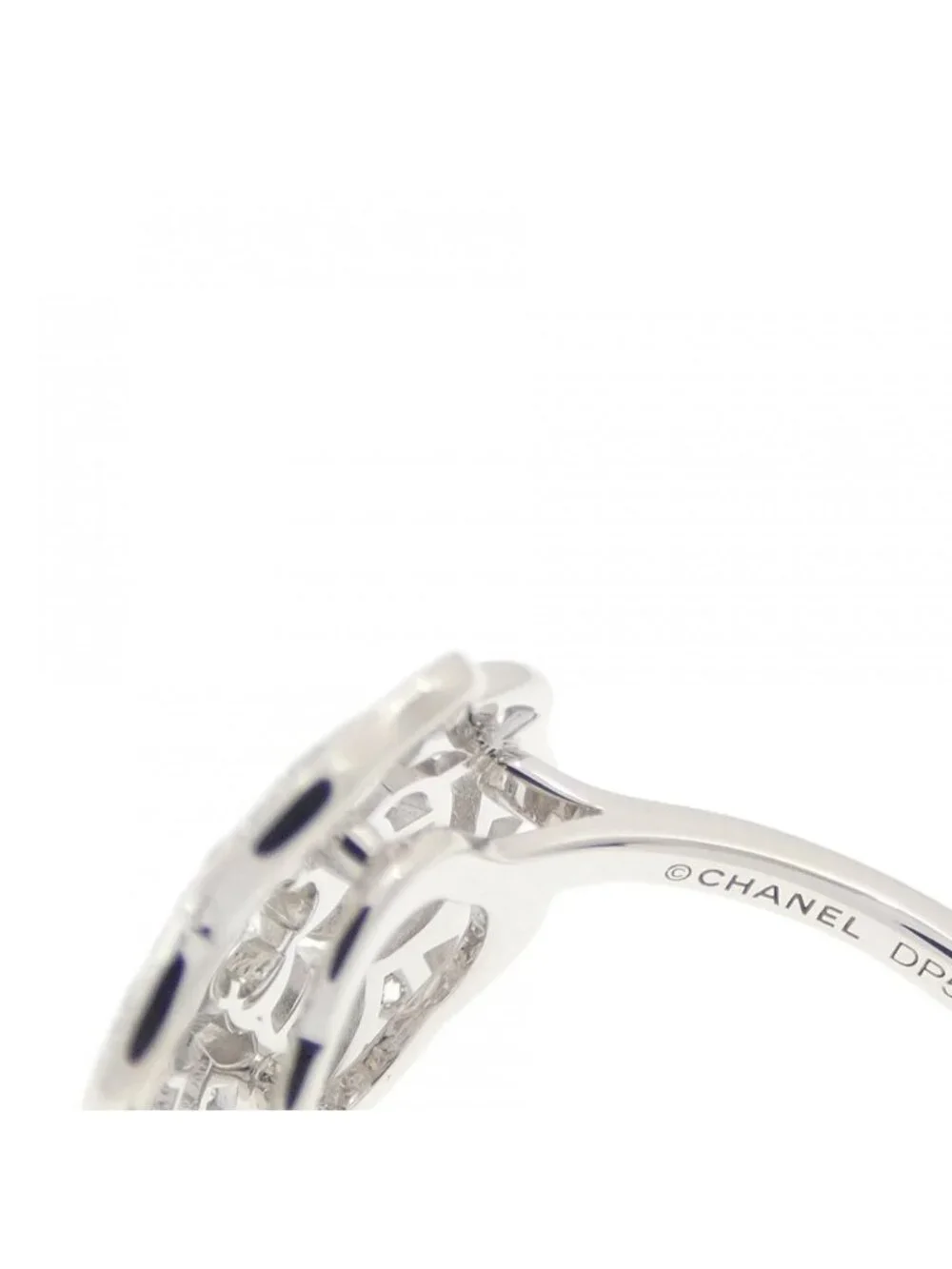 Chanel Camellia Ring White Gold